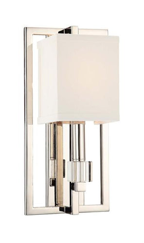 Square Shade Polished Nickel 1 Light Sconce, Lighting, Laura of Pembroke