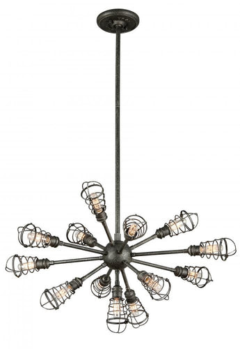 Industrial 13 Light Chandelier, Lighting, Laura of Pembroke