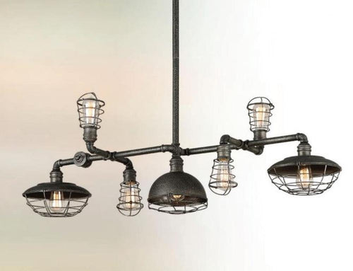 Industrial 7 Light Chandelier, Lighting, Laura of Pembroke