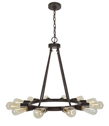 Bronze 12 Light Chandelier, Lighting, Laura of Pembroke