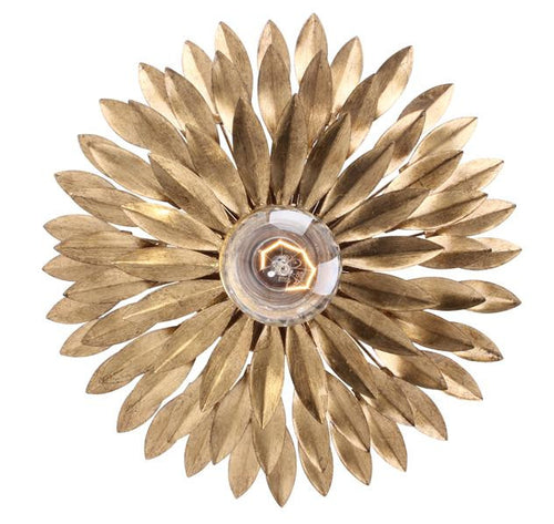 Gold Leaf 1 Light Sconce, Lighting, Laura of Pembroke