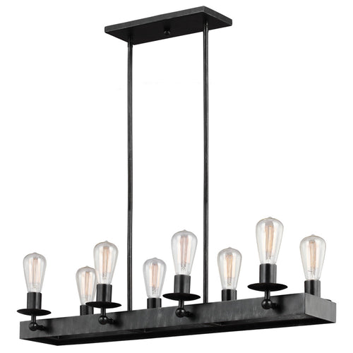Industrial 8 Light Chandelier, Lighting, Laura of Pembroke