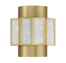 GIDEON 2-LIGHT WALL SCONCE, WARM BRASS