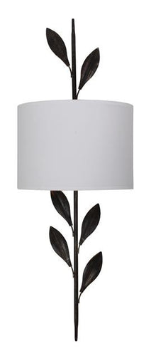 Bronze Leaf 2 Light Sconce, Lighting, Laura of Pembroke