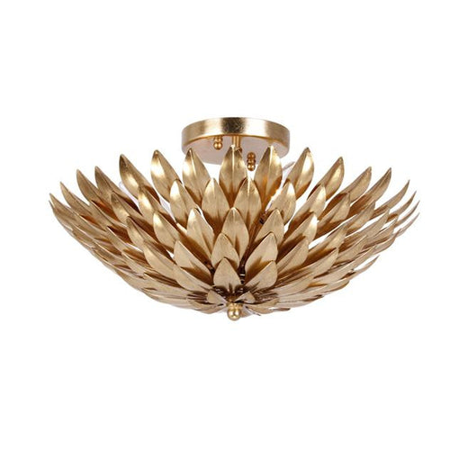 Gold Leaf 4 Light Ceiling Mount, Lighting, Laura of Pembroke