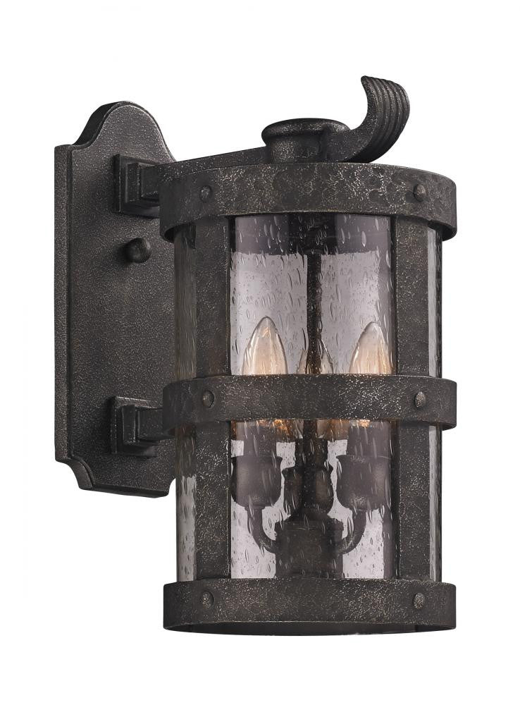 Bronze Outdoor 3 Light Wall Lantern, Lighting, Laura of Pembroke