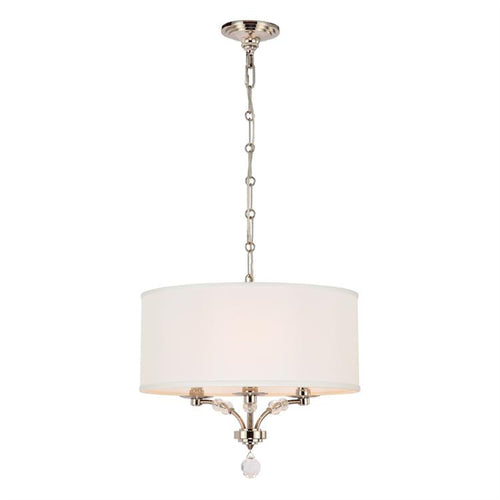 Polished Nickel 3 Light Mini Chandelier, Lighting, Laura of Pembroke