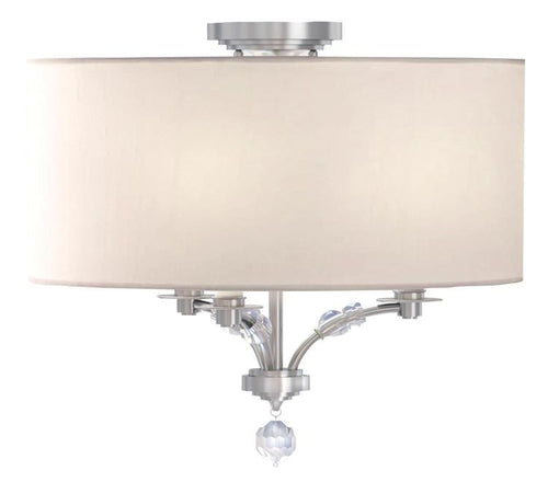 Polished Nickel 3 Light Semi Flush, Lighting, Laura of Pembroke