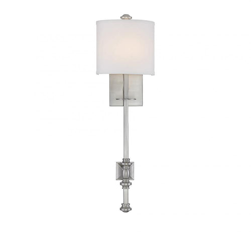Satin Nickel 1 Light Wall Sconce, Lighting, Laura of Pembroke