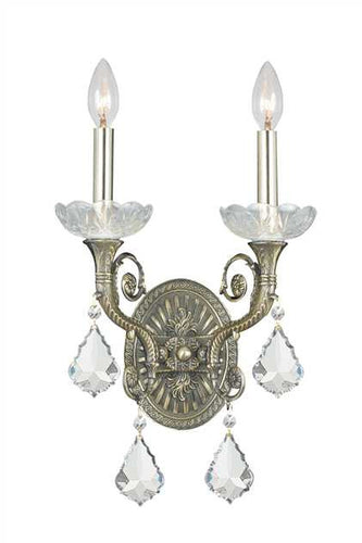 Majestic 2 Light Brass Sconce, Lighting, Laura of Pembroke
