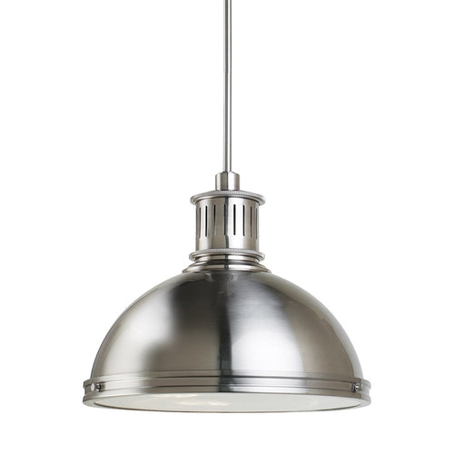 Brushed Nickel 3 Light Pendant, Lighting, Laura of Pembroke
