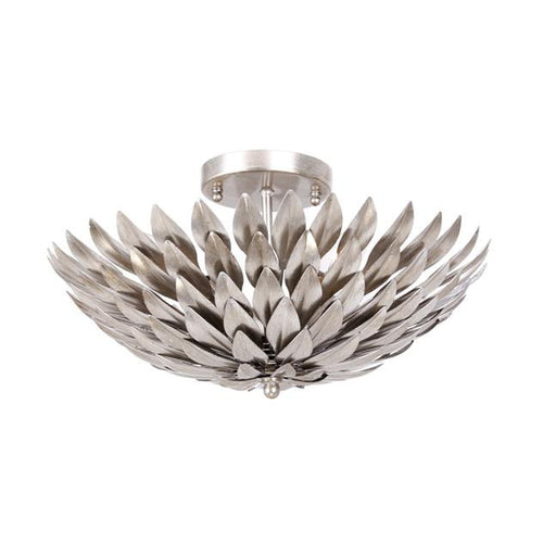 Silver Leaf 4 Light Ceiling Mount, Lighting, Laura of Pembroke