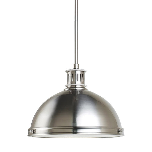 Brushed Nickel 2 Light Pendant, Lighting, Laura of Pembroke