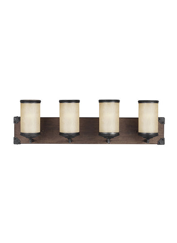 Rustic Wood 4 Light Wall Sconce, Lighting, Laura of Pembroke