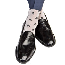 ASH WITH BLACK SKULL AND CROSSBONES COTTON 
