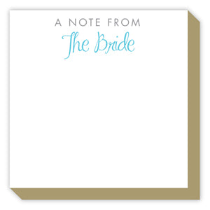 A NOTE FROM THE BRIDE LUXE PAD