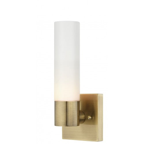 Aero 1 Light Antique Brass Wall Sconce, Lighting, Laura of Pembroke