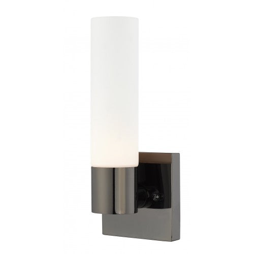 Aero 1 Light Black Chrome Wall Sconce, Lighting, Laura of Pembroke