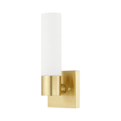 Aero 1 Light Satin Brass Wall Sconce, Lighting, Laura of Pembroke