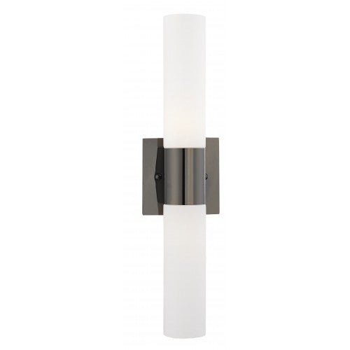 Aero 2 Light Black Chrome Bath Vanity, Lighting, Laura of Pembroke