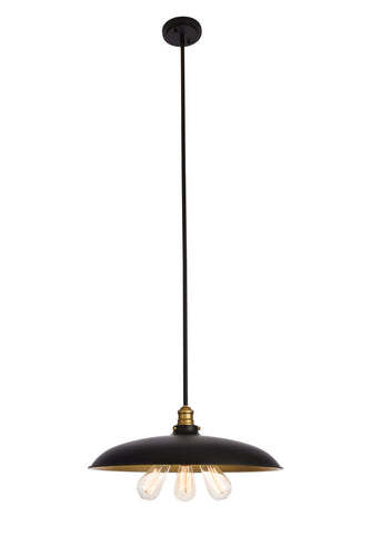Anders Black and Brass Pendant, Lighting, Laura of Pembroke