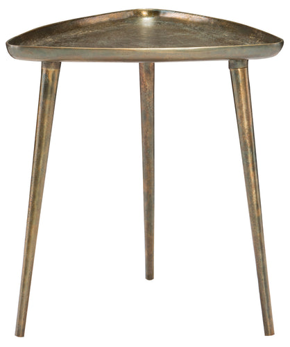 Antique Dark Brass Cast Aluminum End Table, Home Furnishings, Laura of Pembroke