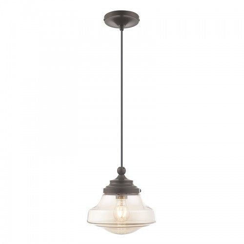 Art Glass Mini Pendants 1 Light English Bronze Mini Pendant, Lighting, Laura of Pembroke