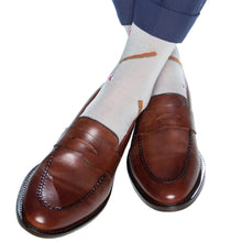 ASH/RED BASEBALL OTC SOCK