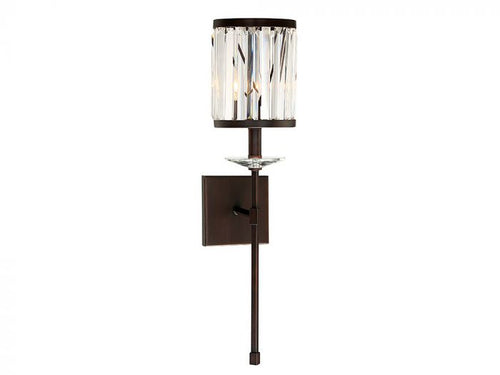 Ashbourne Mohican Bronze 1 Light Wall Sconce