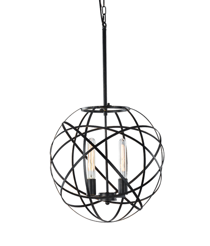 Black Atom 2 Light Orb Pendant
