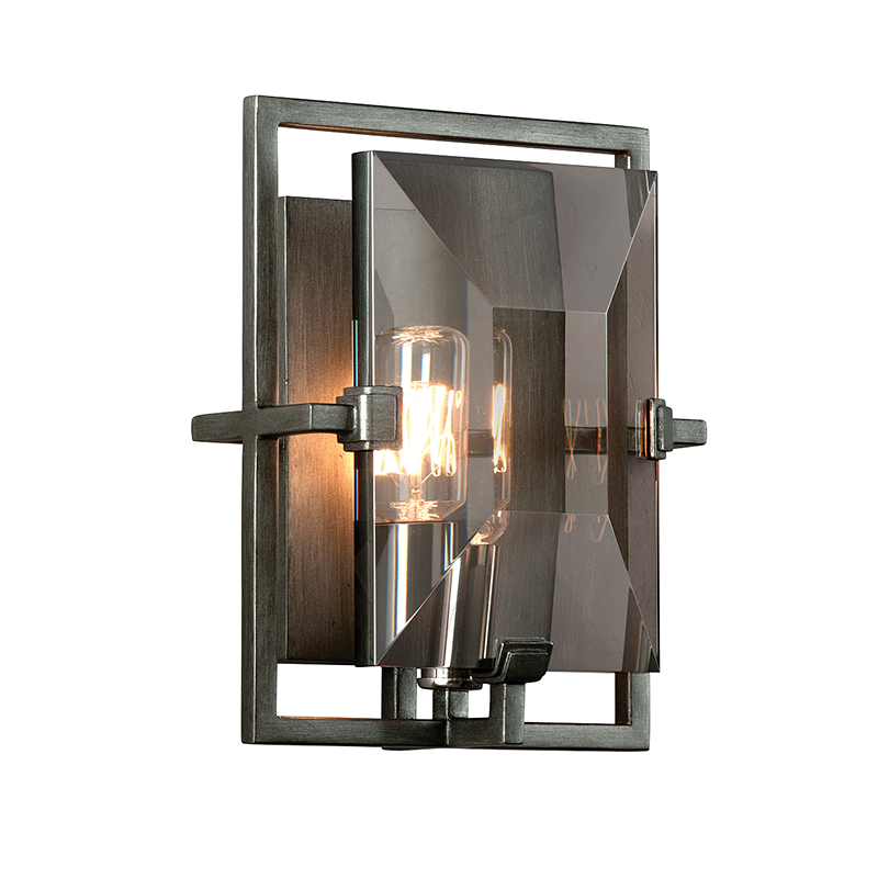 Graphite Prism Wall Sconce, Lighting, Laura of Pembroke