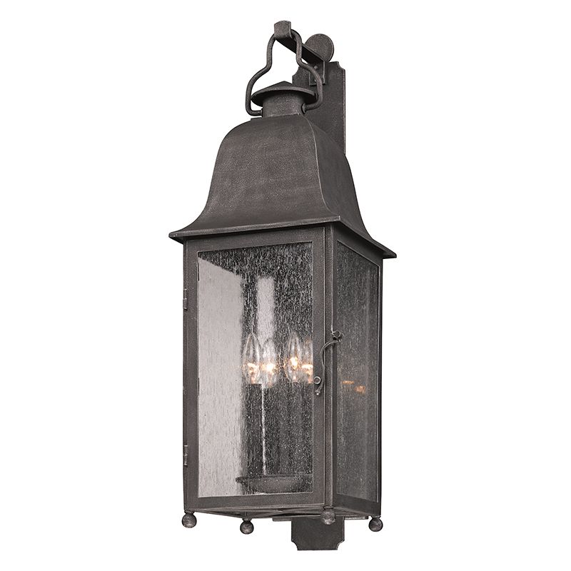 Outdoor Larchmont Aged Pewter Large Wall Lantern, Lighting, Laura of Pembroke