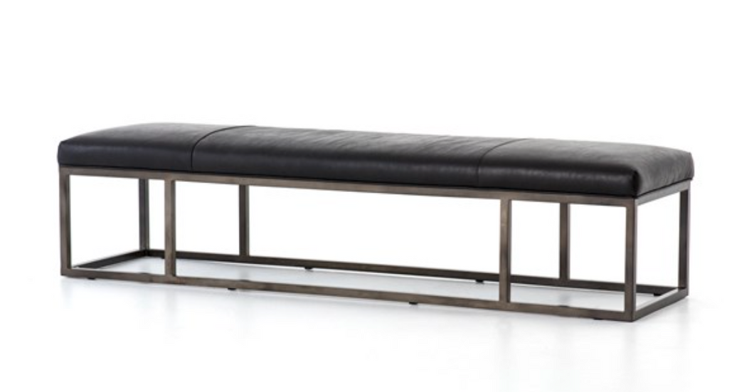 BEAUMONT LEATHER BENCH