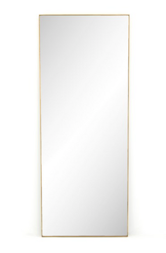 BELLVUE FLOOR MIRROR, POLISHED BRASS