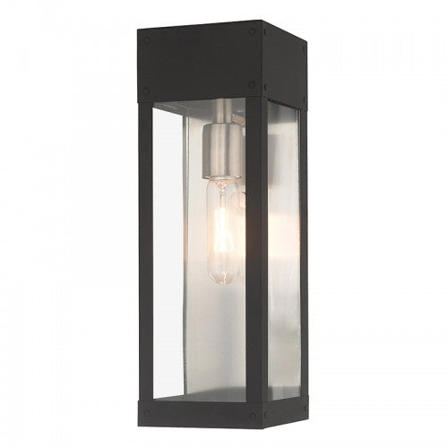 Barrett 1 Light Black Wall Lantern, Lighting, Laura of Pembroke