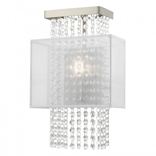 Bella Vista 1 Light Brushed Nickel Wall Sconce, Lighting, Laura of Pembroke