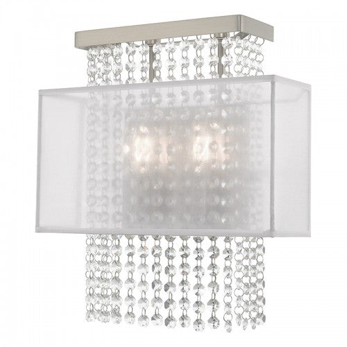 Bella Vista 2 Light Brushed Nickel Wall Sconce, Lighting, Laura of Pembroke