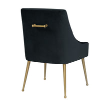 Black Velvet Side Chair