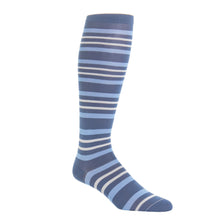 INDIGO BLUE ASH STRIPE OTC SOCK