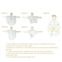 BOW SWADDLE BLUE DOT