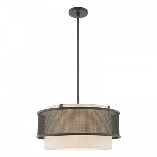 Braddock 4 Light Bronze Pendant Chandelier, Lighting, Laura of Pembroke