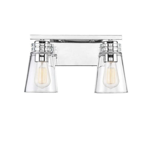 Brannon 2 Light Polished Nickel Bath Bar