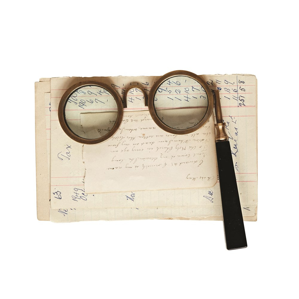 Brass & Resin Spectacle Magnifying Glass