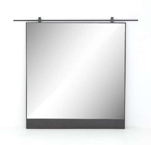 CHICO MIRROR-ANTIQUED IRON