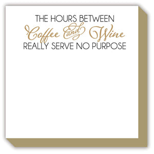 Coffee and Wine Luxe Notepad