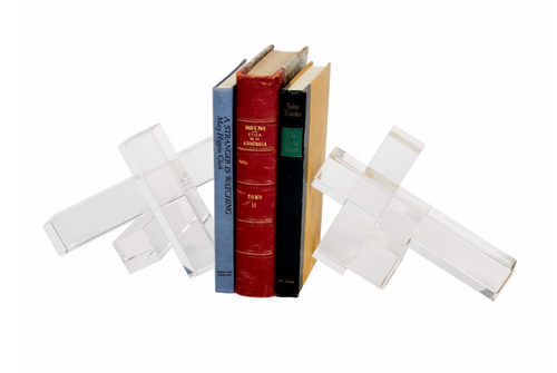CRYSTAL BOOKENDS