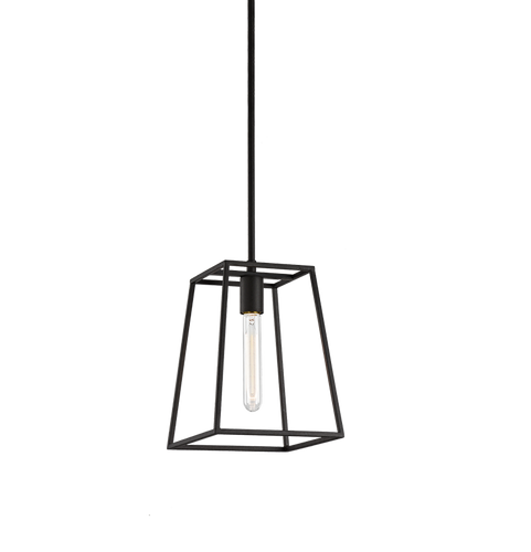 CANDOR 1 LIGHT PENDANT, RUSTY BLACK
