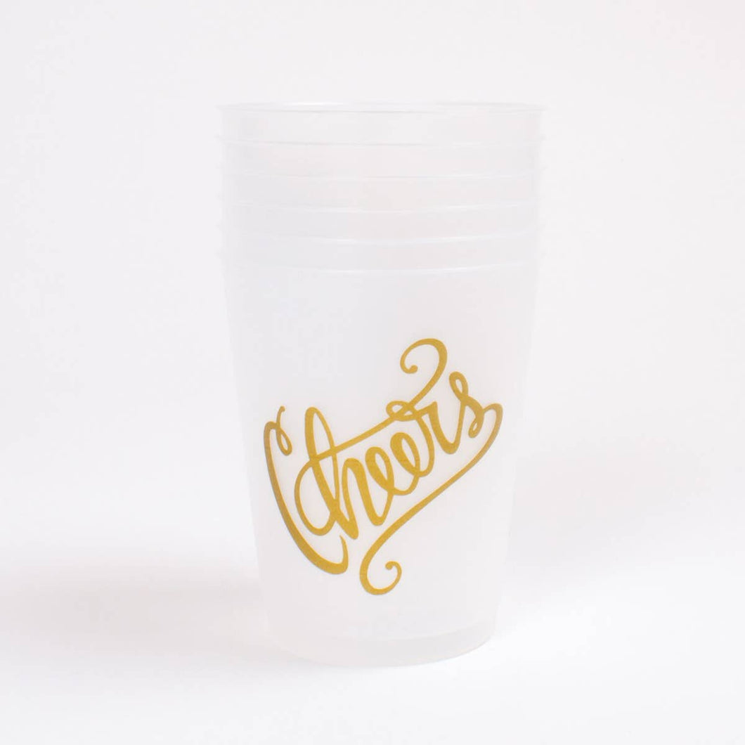 FROSTED CUP SET: CHEERS