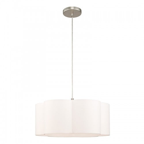 Chelsea 1 Light Brushed Nickel Pendant, Lighting, Laura of Pembroke