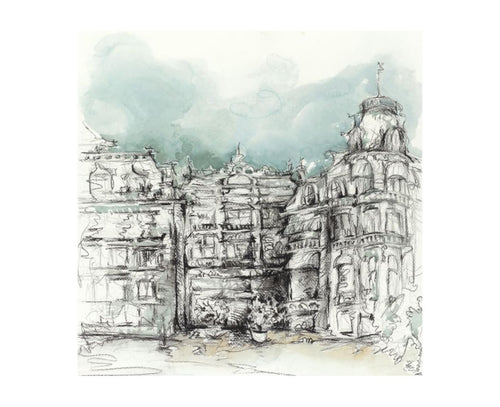 City Sketch II 30X30, Home Accessories, Laura of Pembroke
